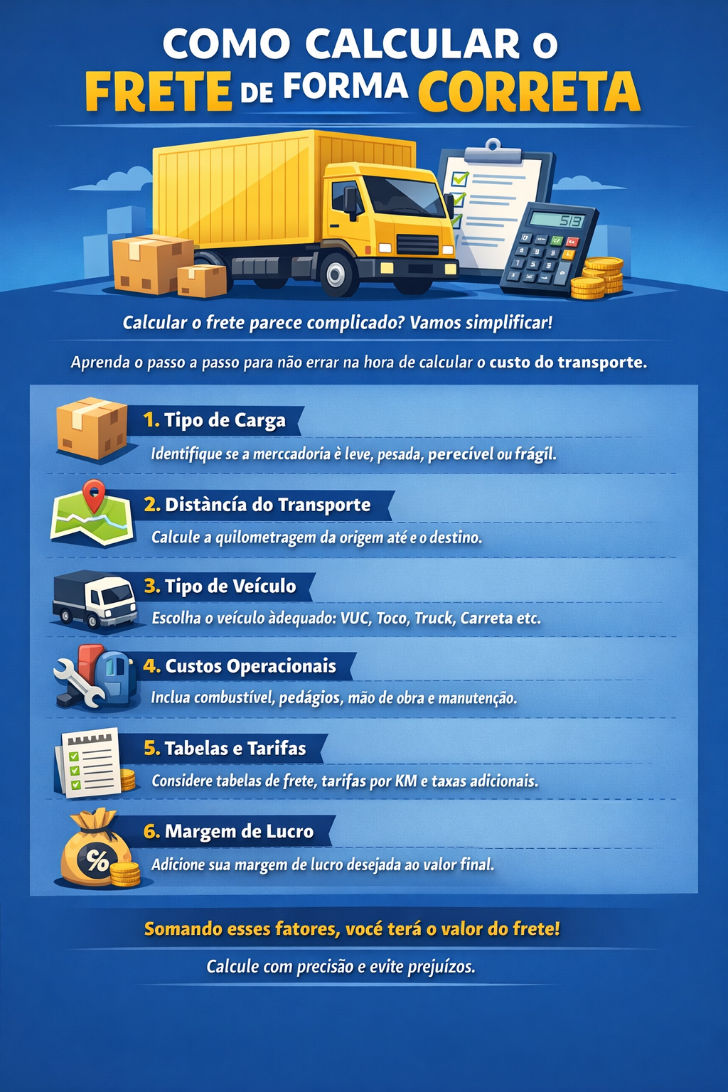 Como calcular o frete de forma correta
