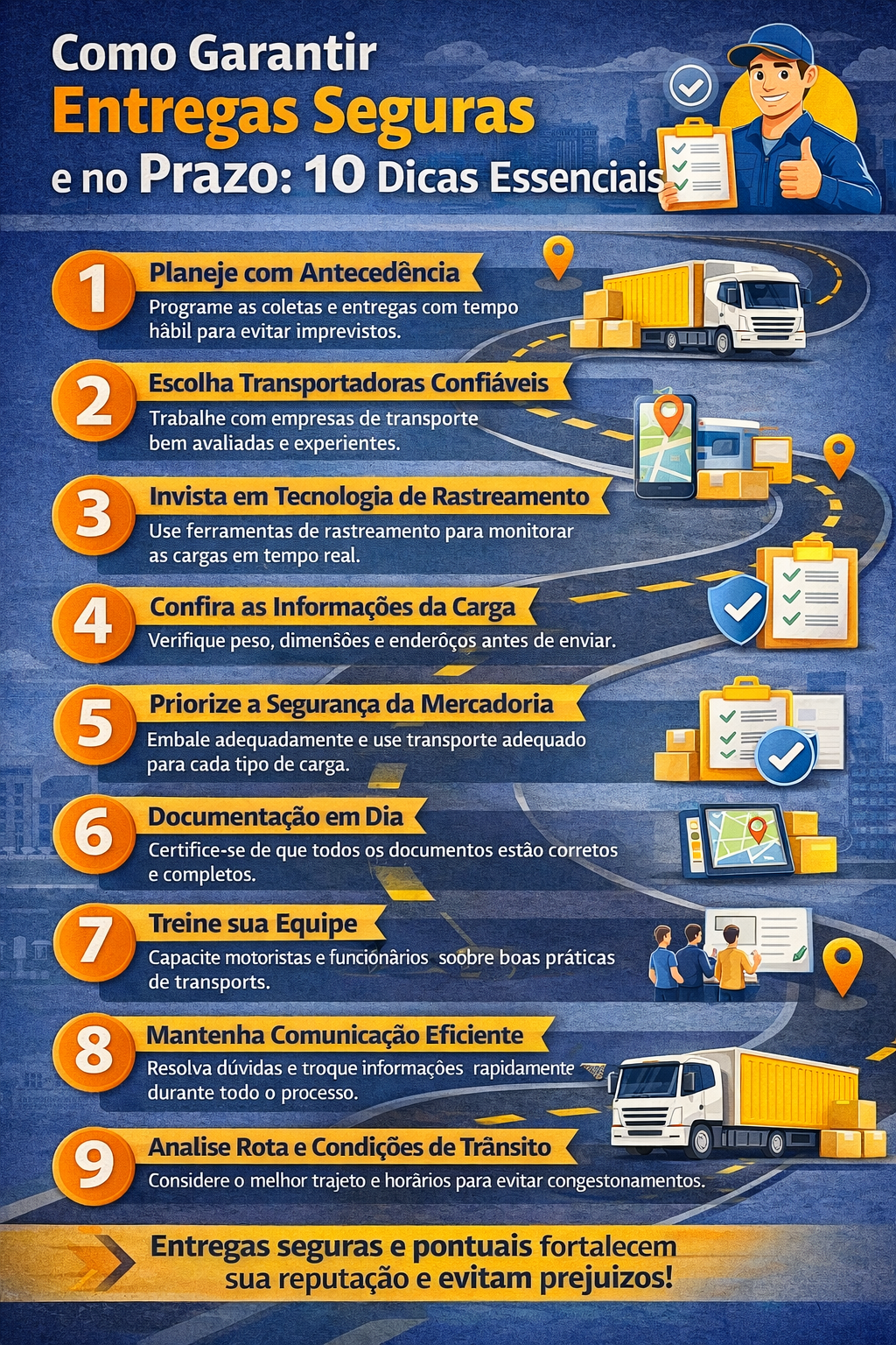 Dicas para entregas seguras e pontuais